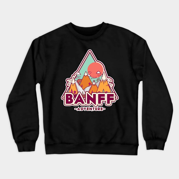 Banff mountain adventure Crewneck Sweatshirt by SerenityByAlex